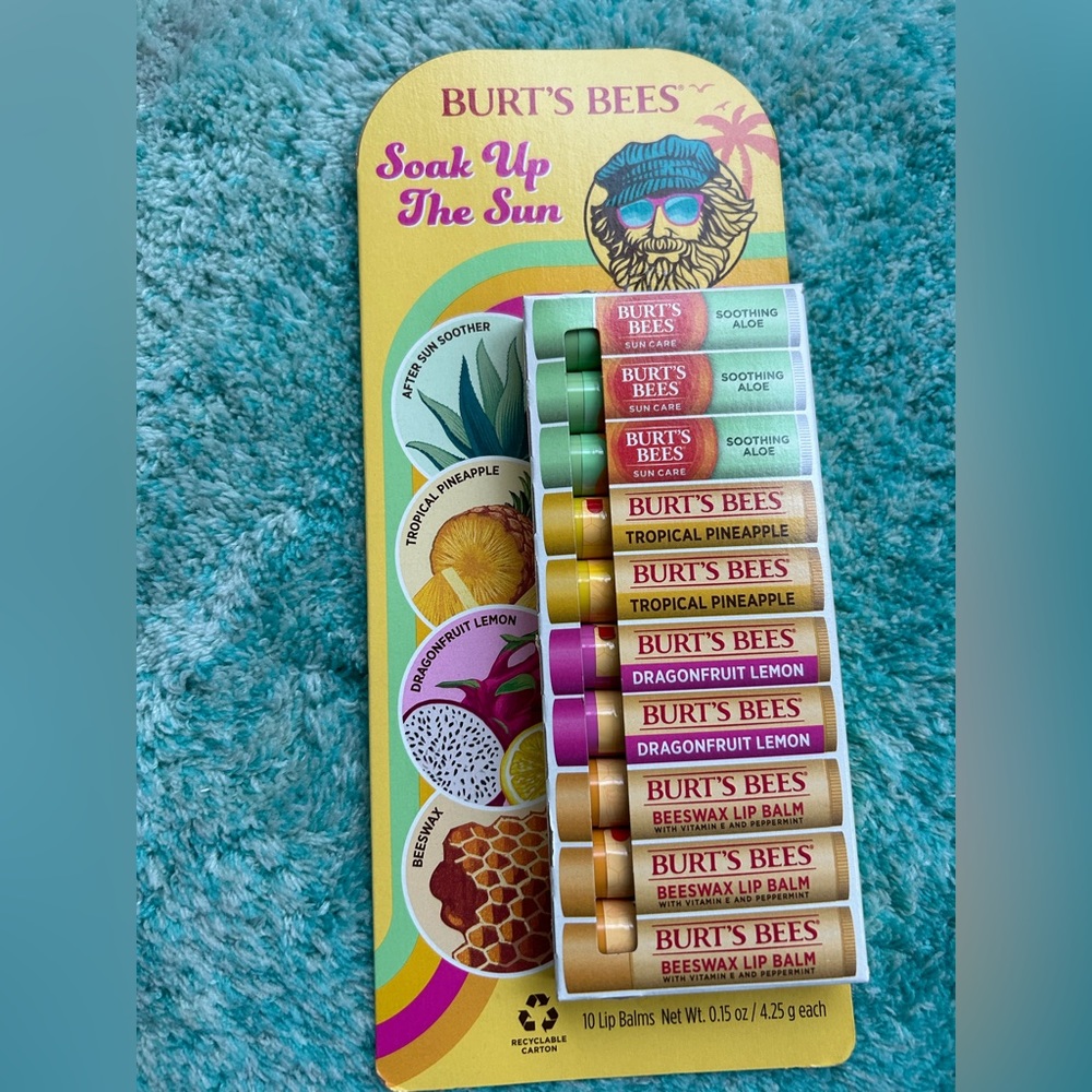 Burt’s bees chapstick pack of 10!